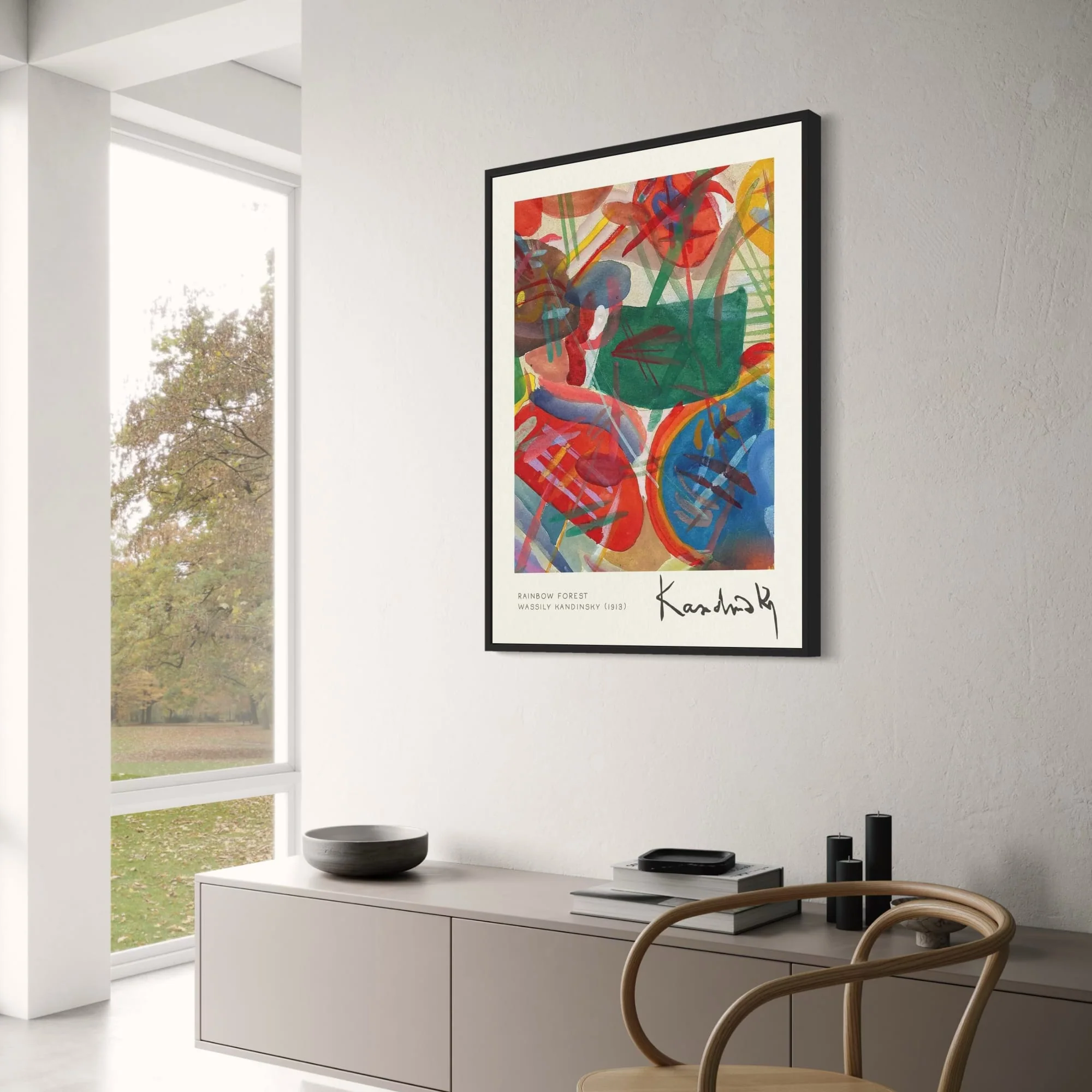 Kandinsky Rainbow Forest | Abstract 1913 | Colorful Expressionist - Image 3