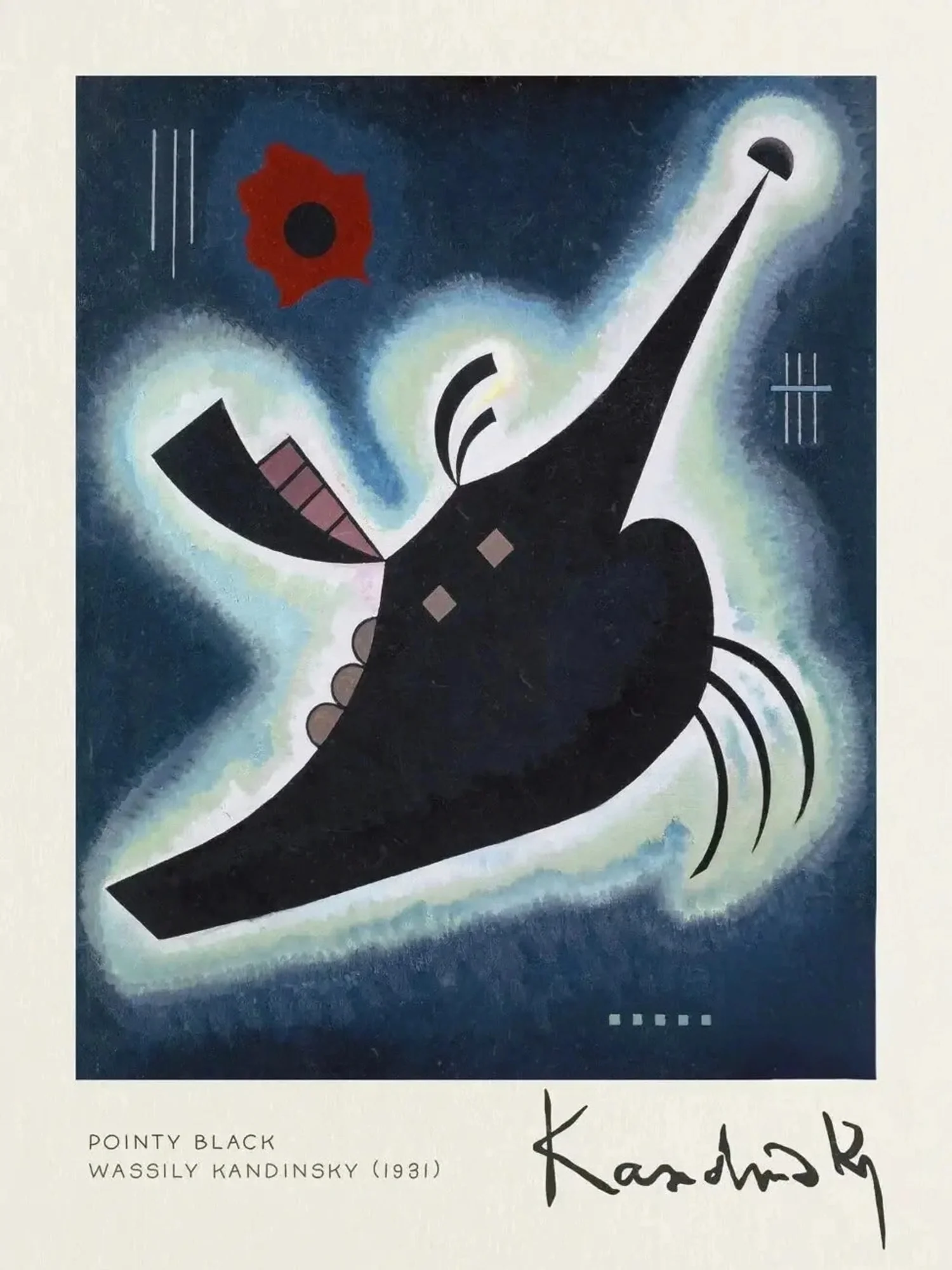 Kandinsky | Pointy Black 1931 | Abstract Art - Image 4
