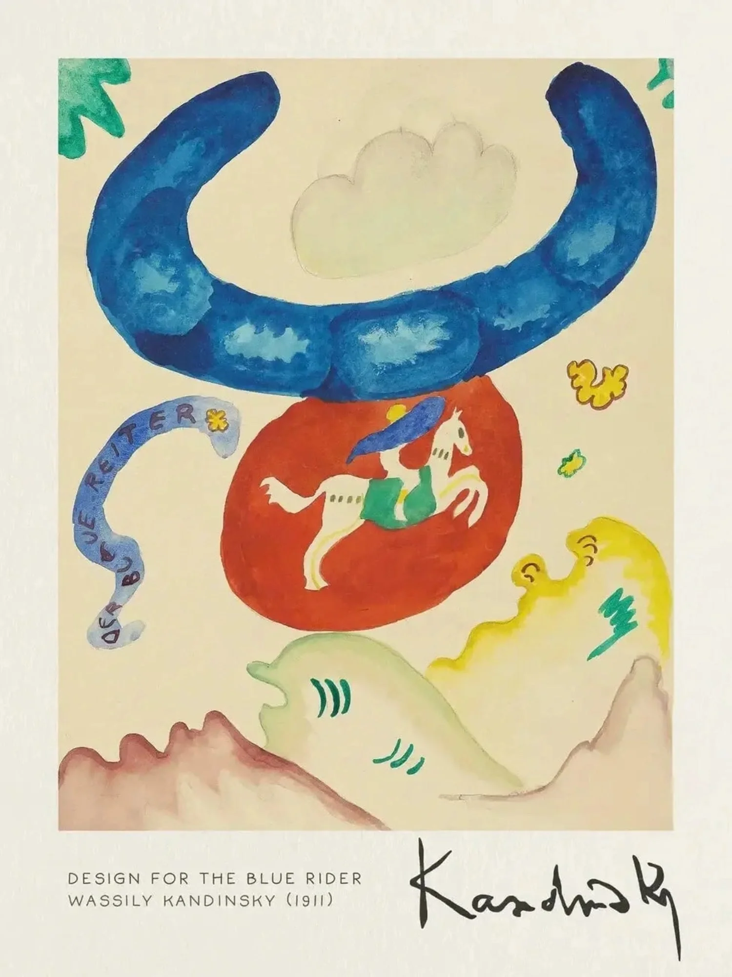 Wassily Kandinsky | The Blue Rider | Vintage Abstract 1931 - Image 4