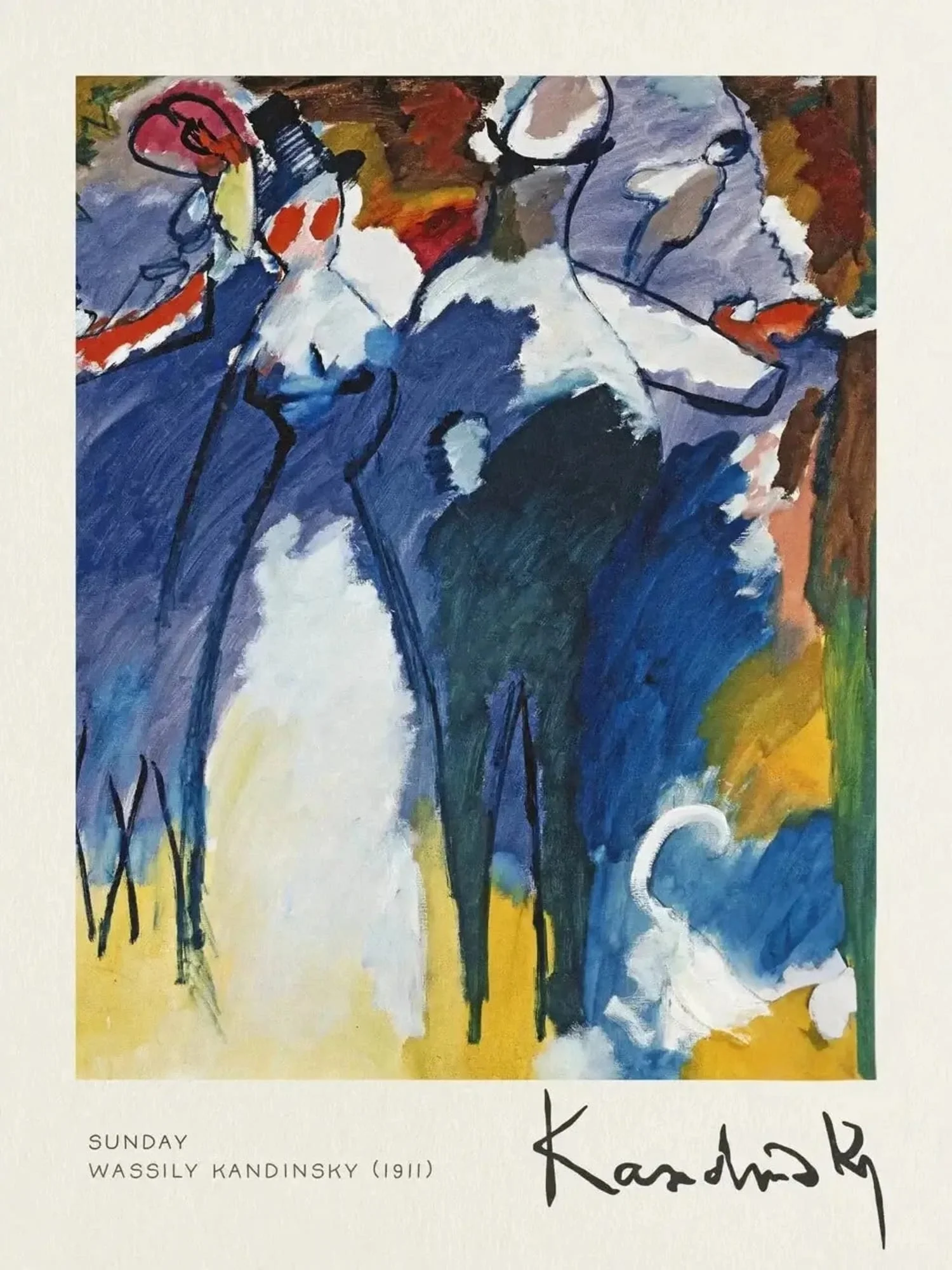 Wassily Kandinsky | 1911 Abstract | Colorful Modern Art - Image 4