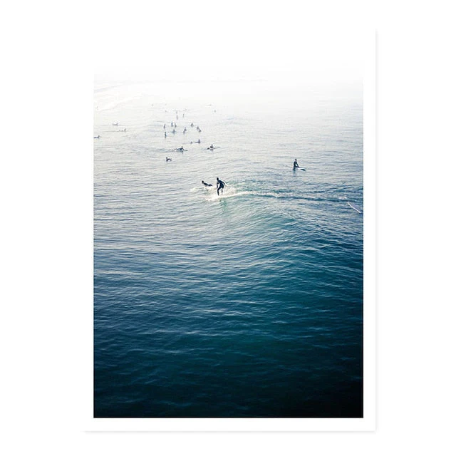 Ocean Waves | Coastal Seascape | Blue Nautical Decor - Image 2