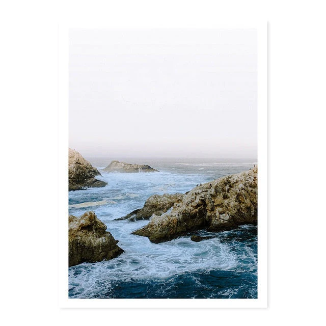 Ocean Waves | Coastal Seascape | Blue Nautical Decor - Image 7