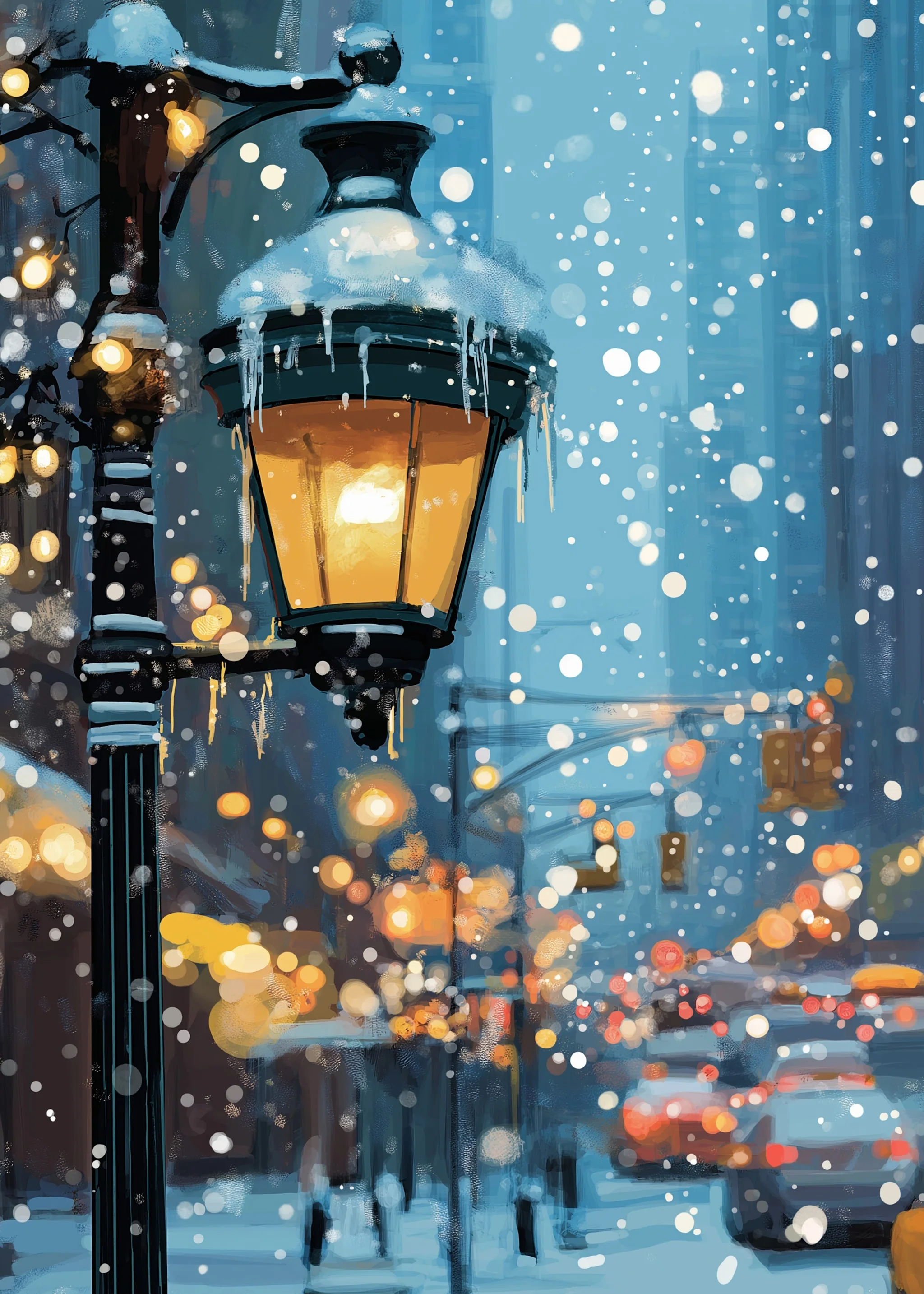 Winter Wonderland | Snowy Urban Scene - Image 5