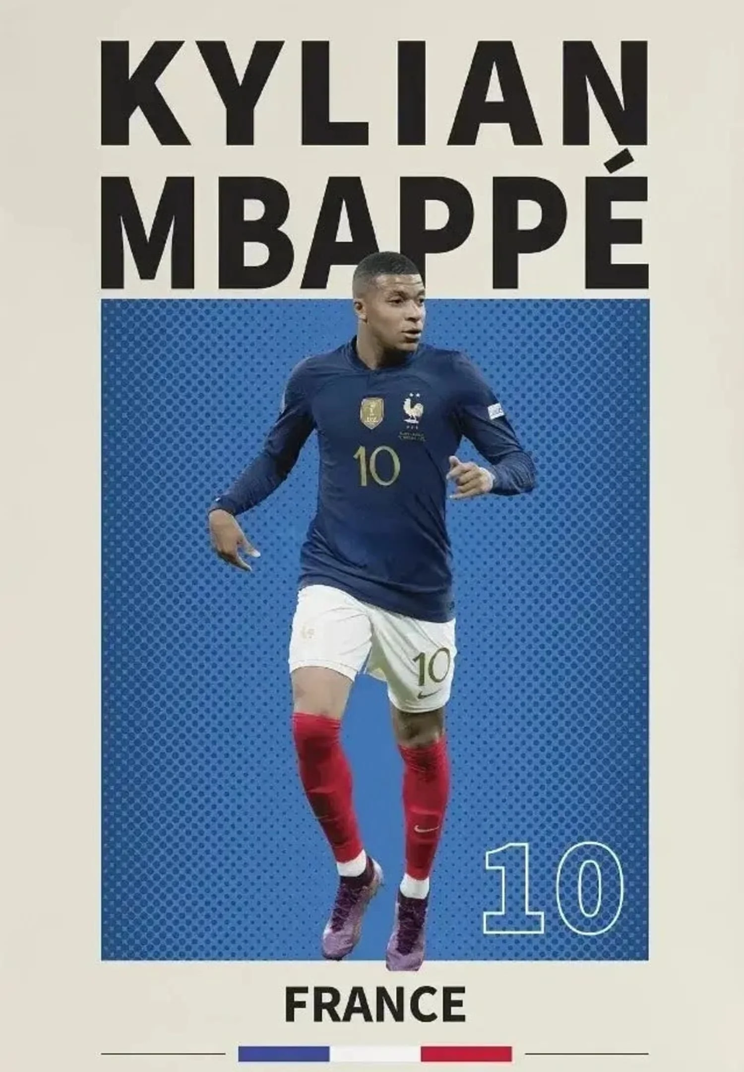 Kylian Mbappe 10 | Soccer Art - Image 4