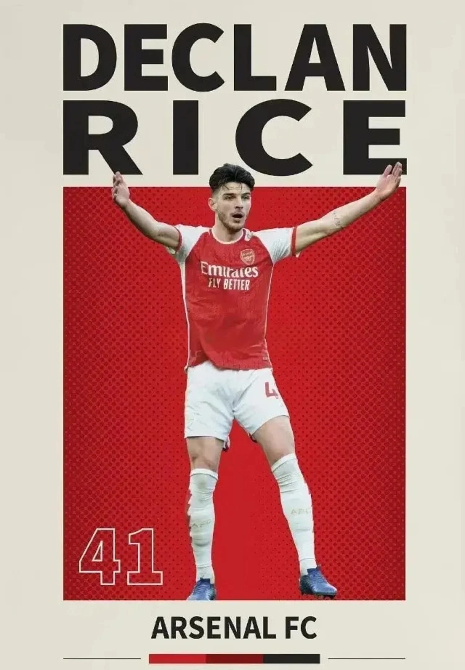 Declan Rice | Soccer Sports Art - Image 4