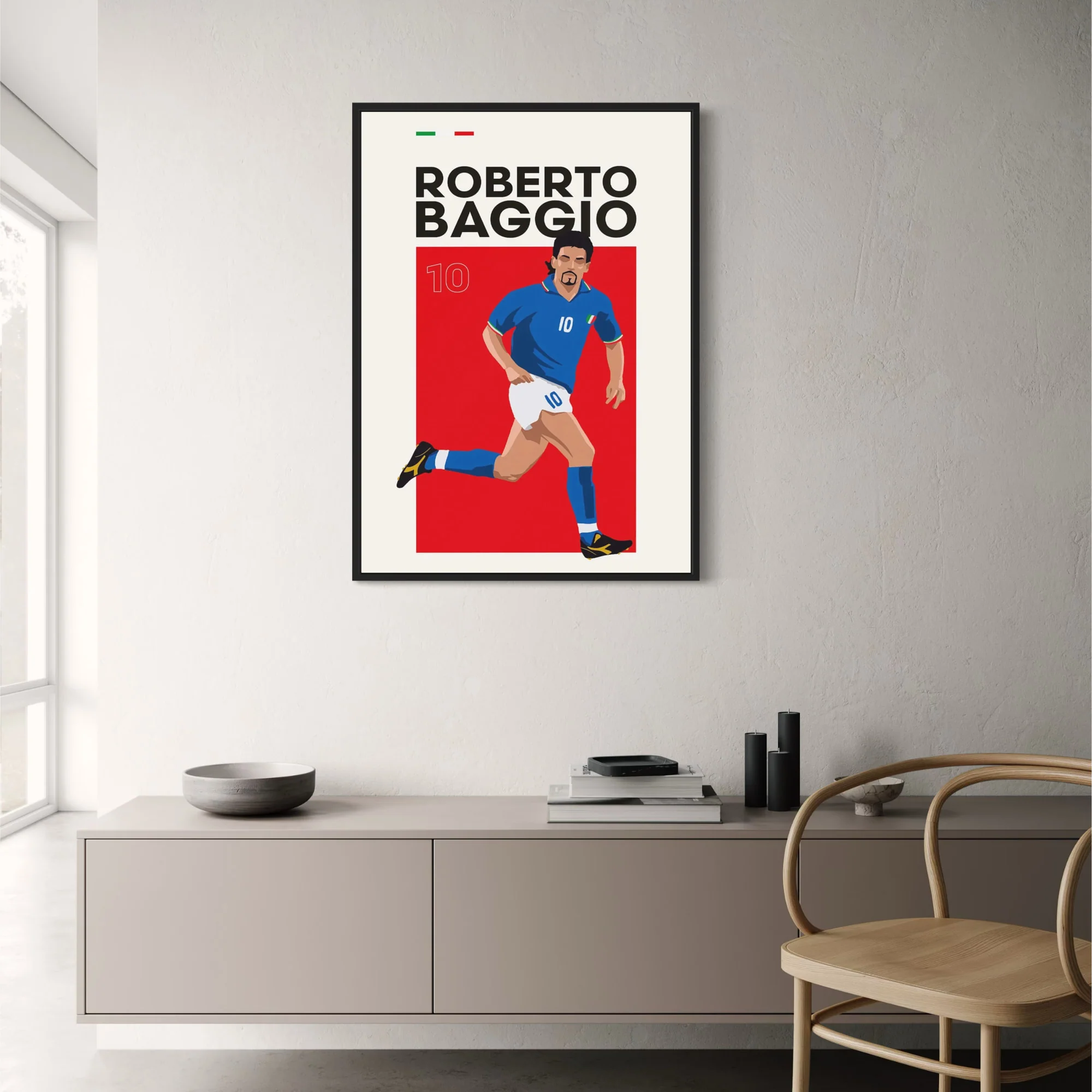 Roberto Baggio | Football Icon Art - Image 2
