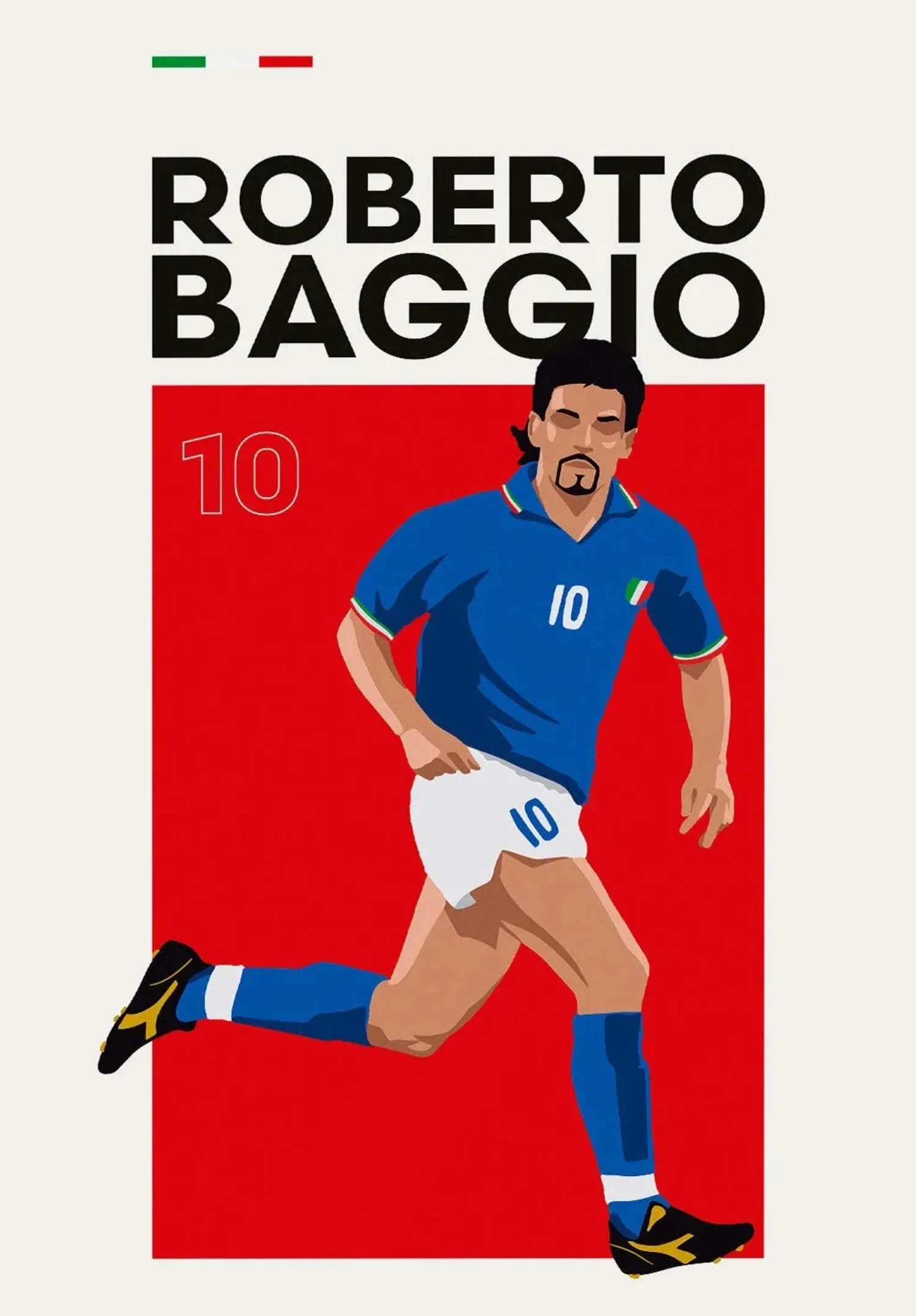 Roberto Baggio | Football Icon Art - Image 4