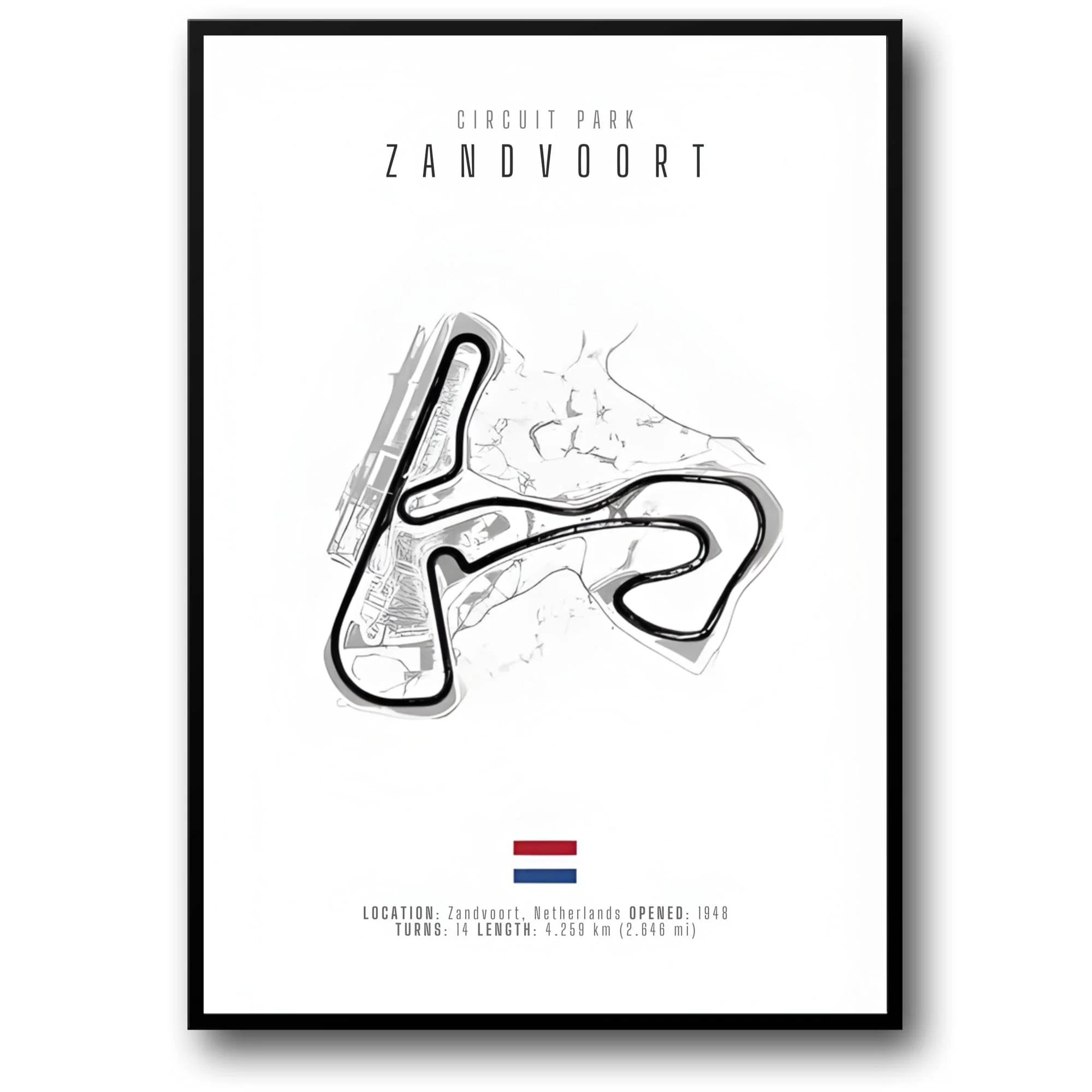 Zandvoort F1 Track Layout